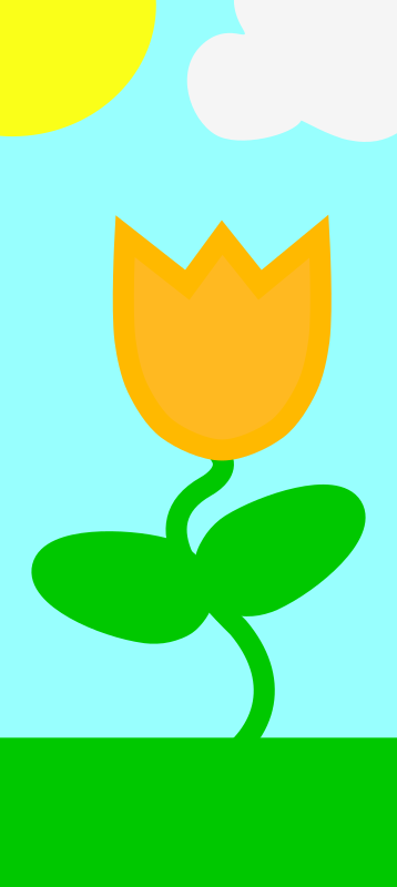 Simple spring scene
