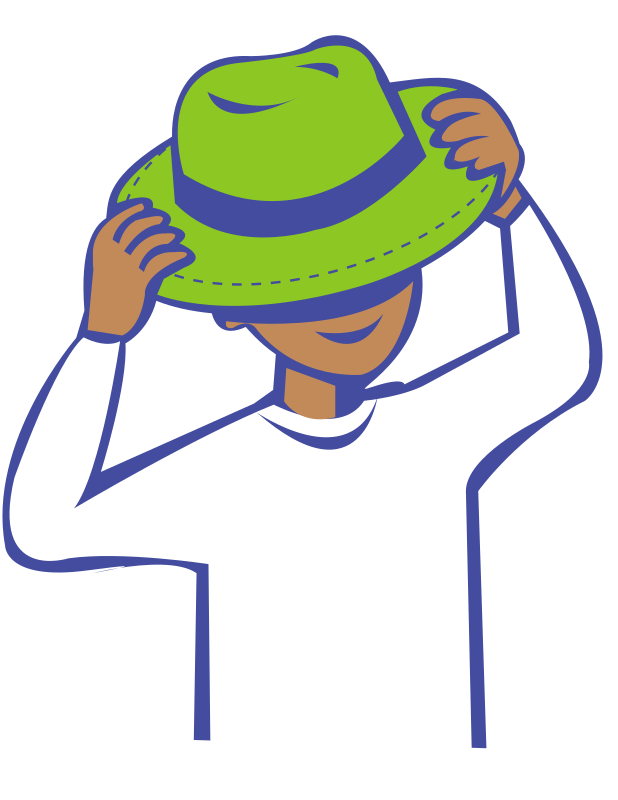 put on hat