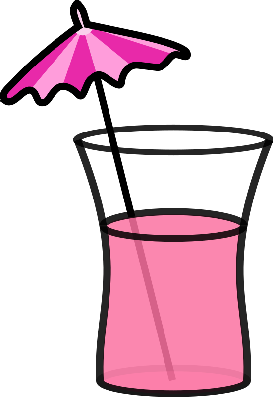 Pink cocktail