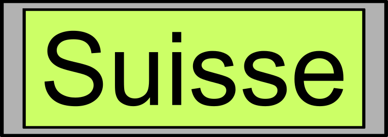 Digital Display with "Suisse" text