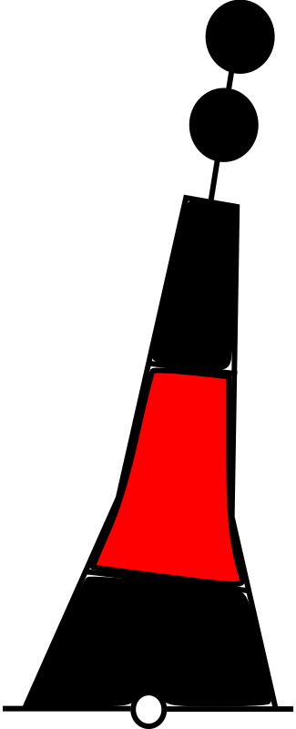 buoy black-red-black
