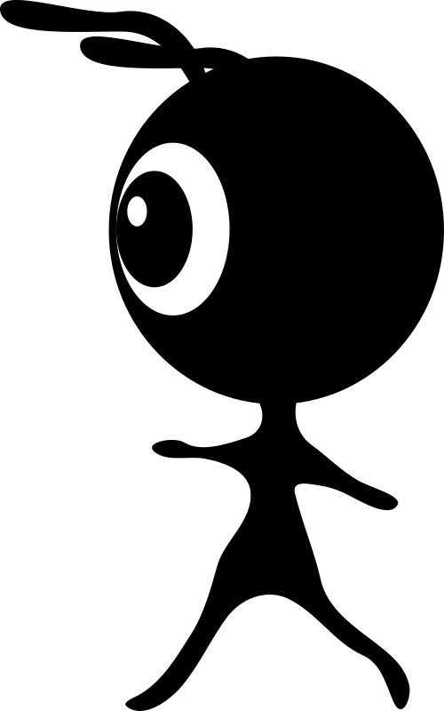 Alien silhouette