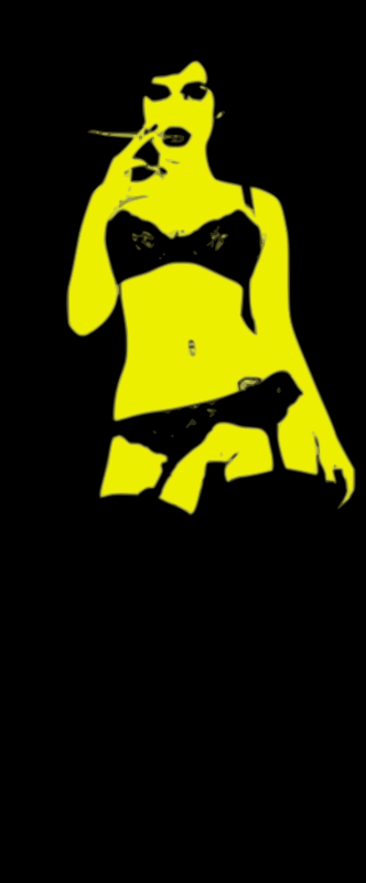 woman smoking