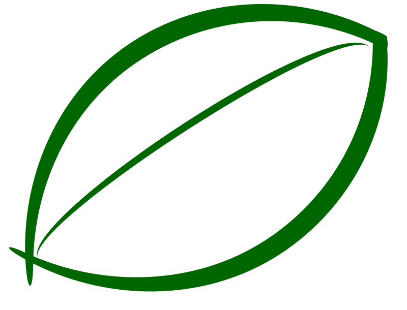 Small Green Leaf Icon