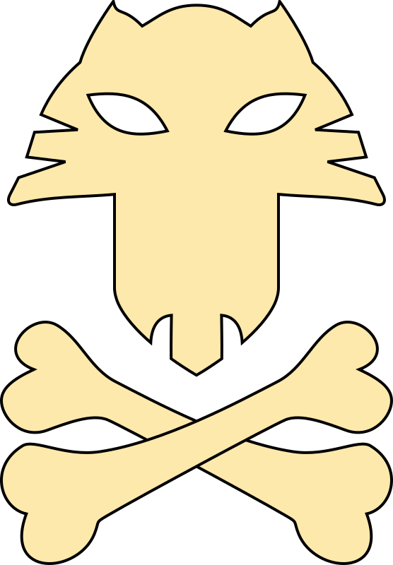 Cat pirates symbol