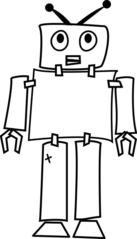 Robot Line Art