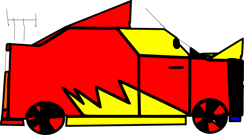 hand drawing car