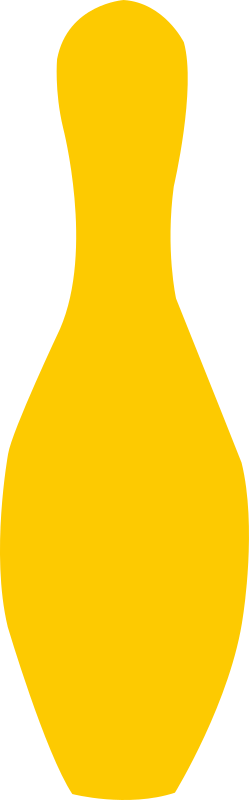 bowling pin yellow