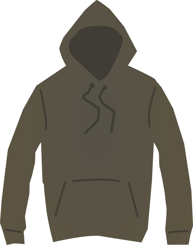 Brown hooded jumper