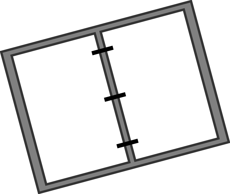 office-diary-line drawing