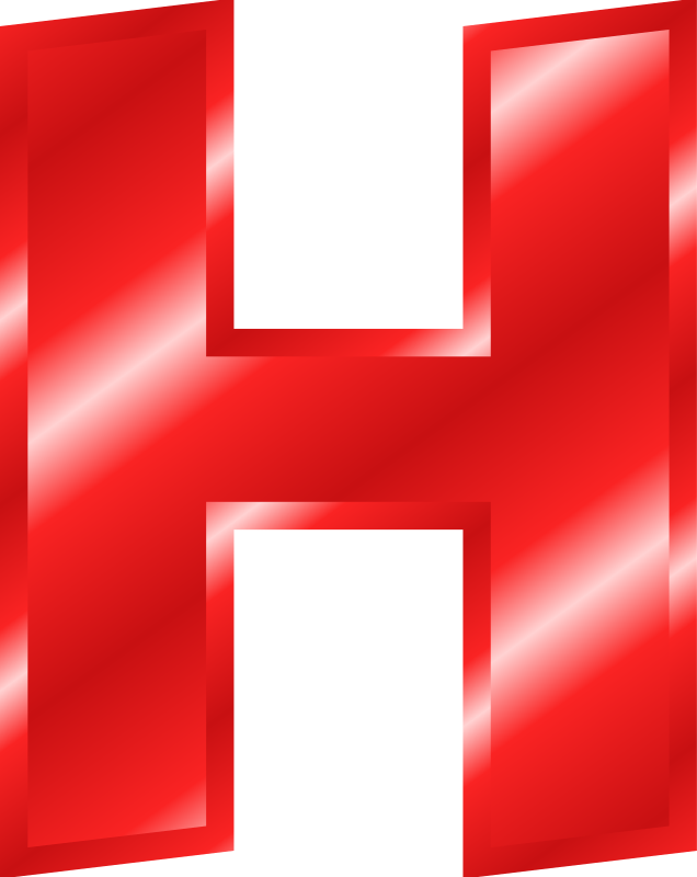 Effect Letters Alphabet red