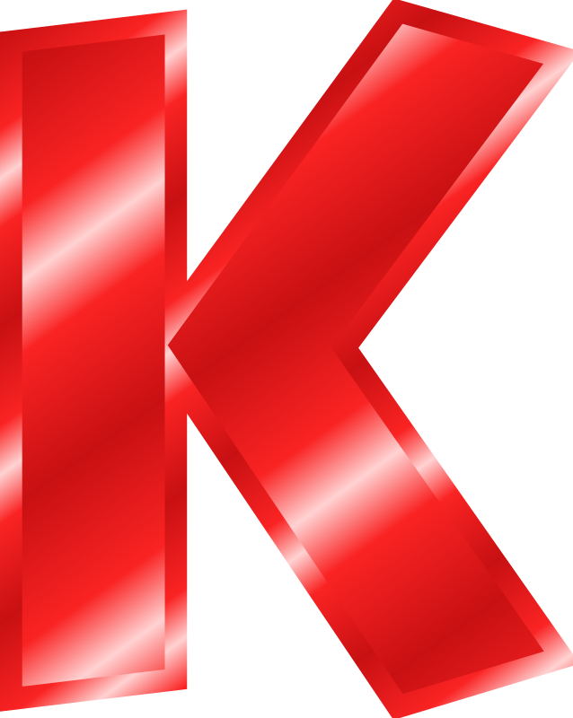 Effect Letters Alphabet red