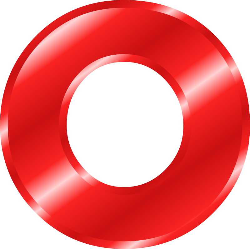 Effect Letters Alphabet red