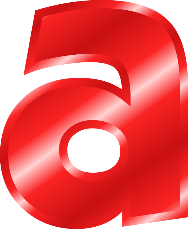 Effect Letters Alphabet red
