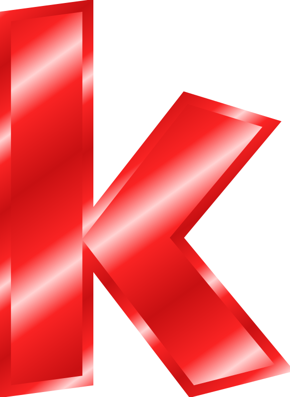 Effect Letters Alphabet red