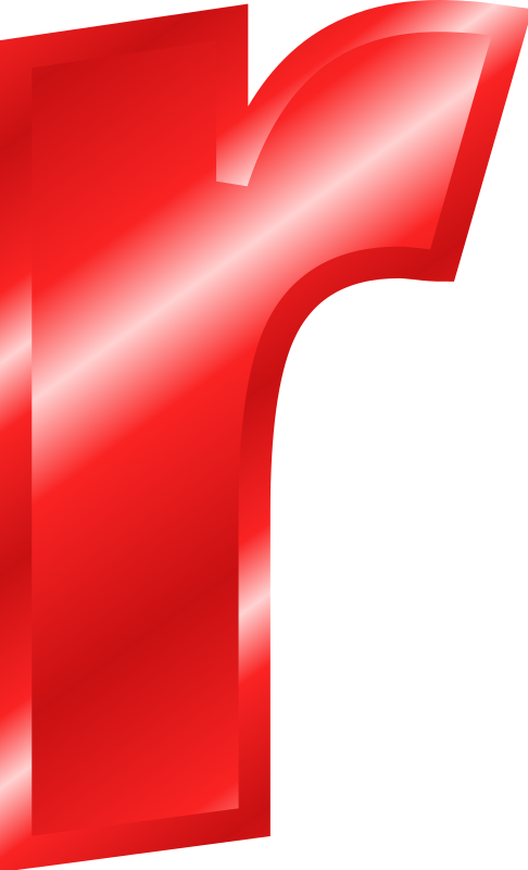 Effect Letters Alphabet red