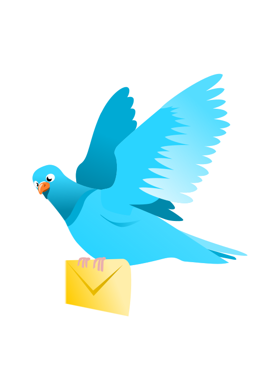A Flying Pigeon delivering a message