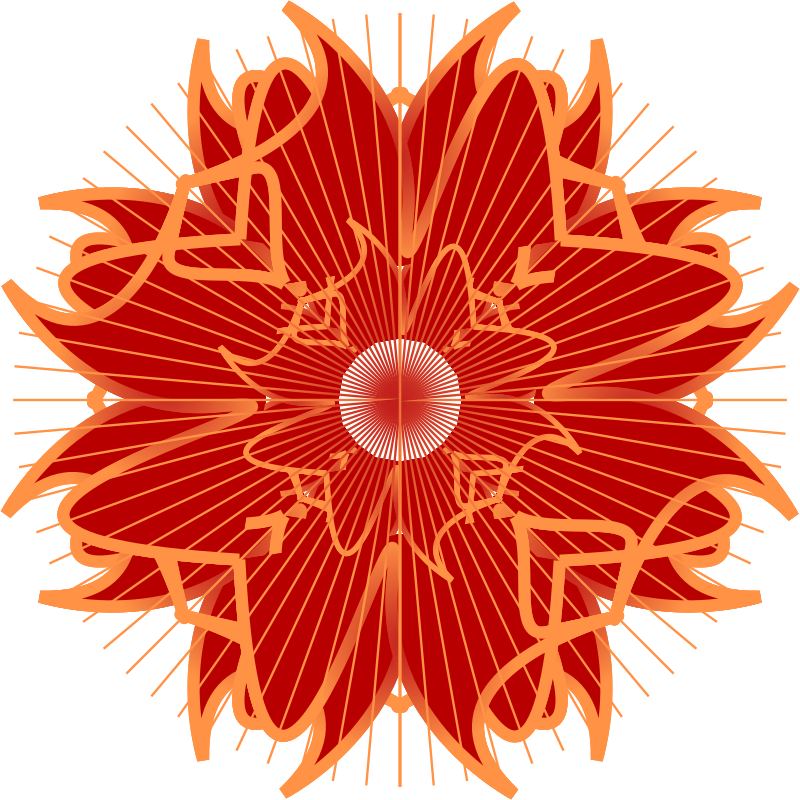 colorful rosette