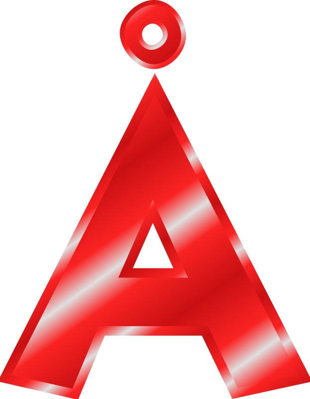 Effect Letters Alphabet red: Å