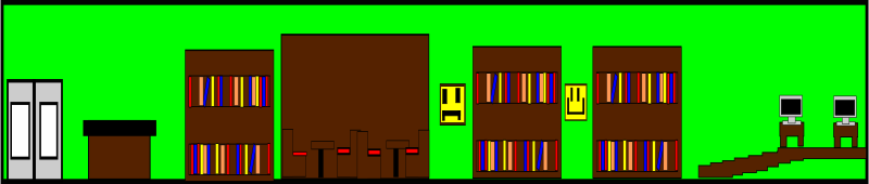 cartoon bookshop