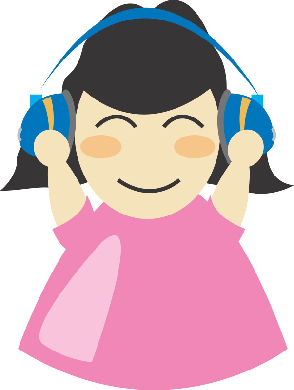 Girl with headphone2